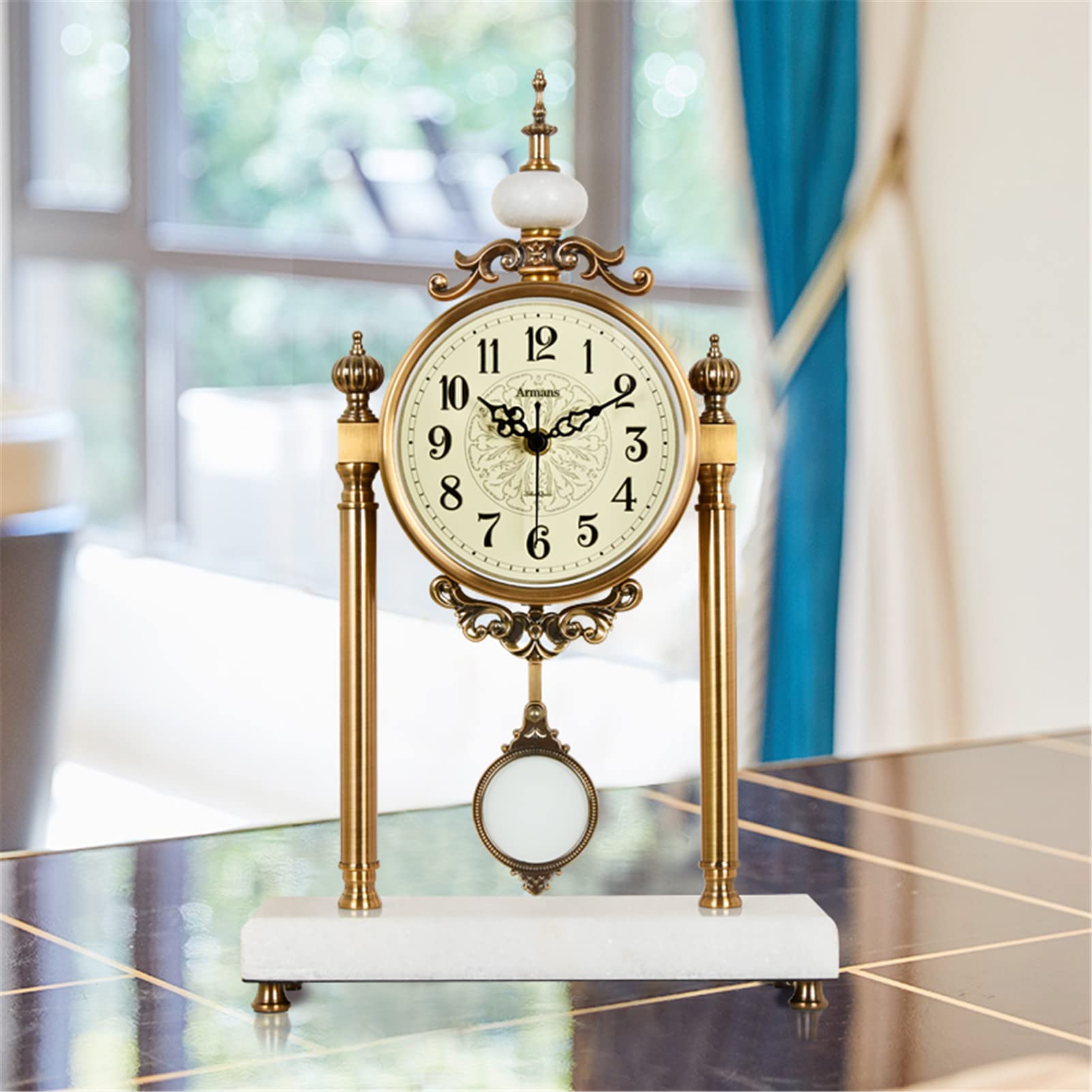 Amazon.co.jp: ヴィンテージ置時計、レトロスタイルの目覚まし時計