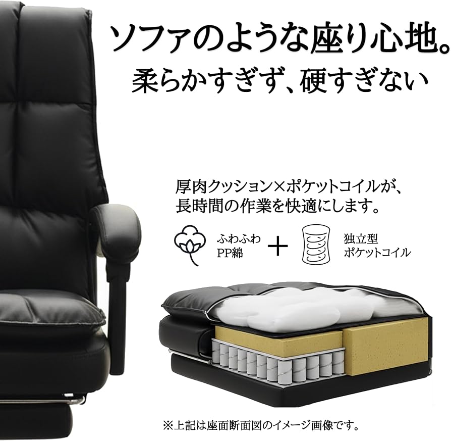 Amazon.co.jp: 【公式】iLooiLoo オフィスチェア デスクチェア