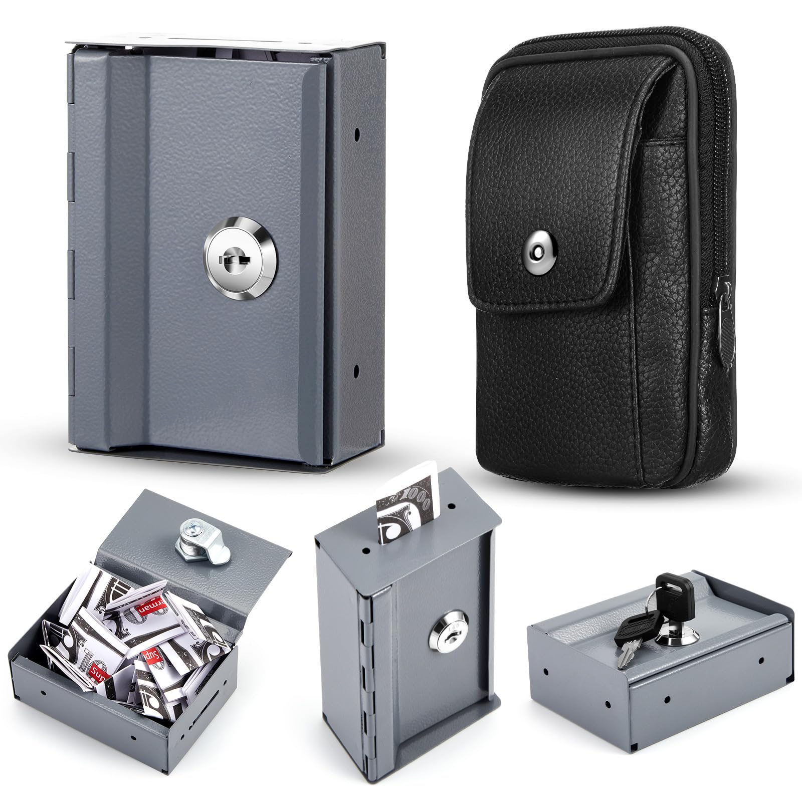 Amazon.com: Zhengmy 2 Pcs Portable Lock Metal Pocket with Waist