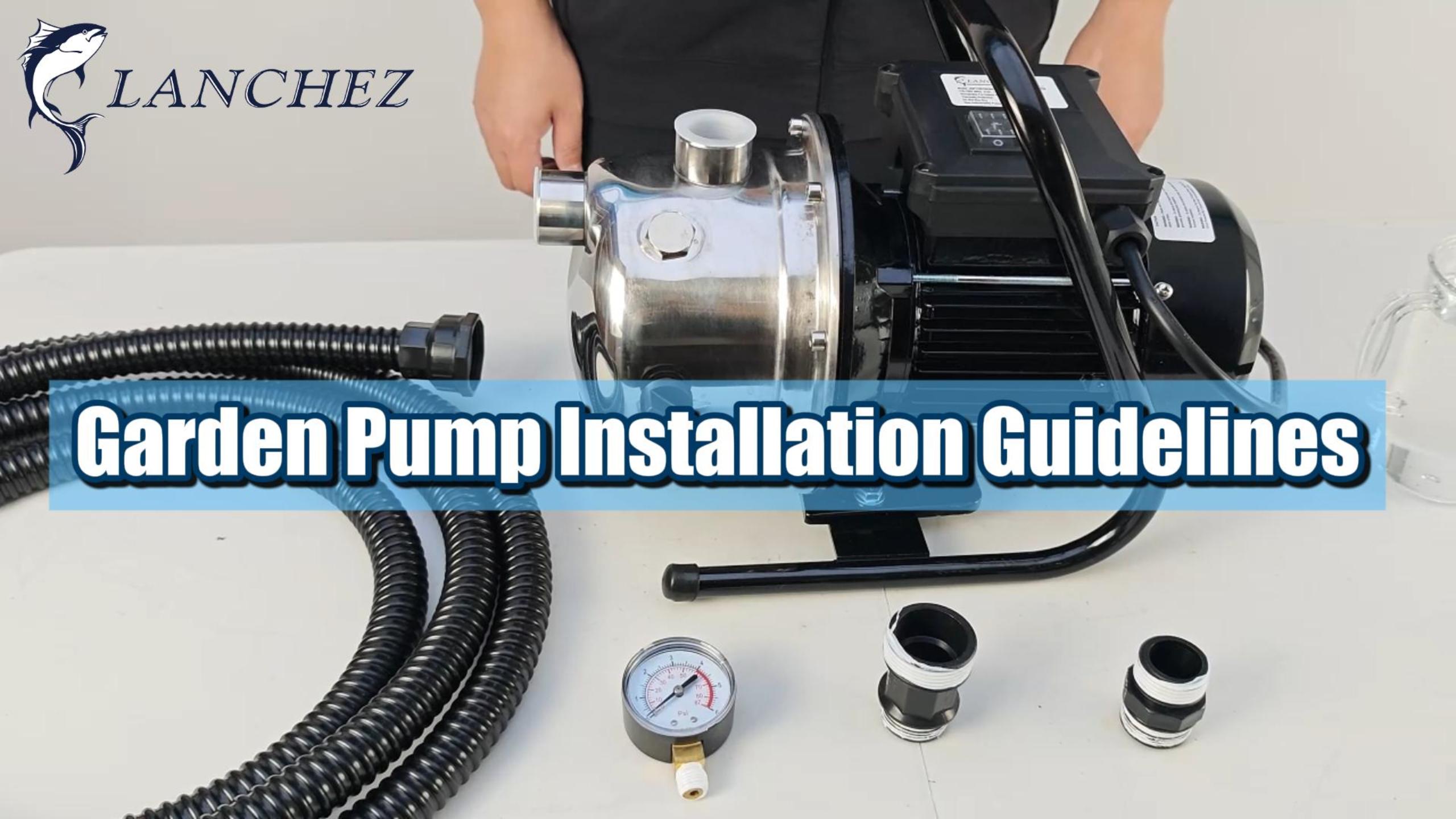 LANCHEZ 1.2 HP Portable Shallow Well Pump, 2100 GPH Stainless