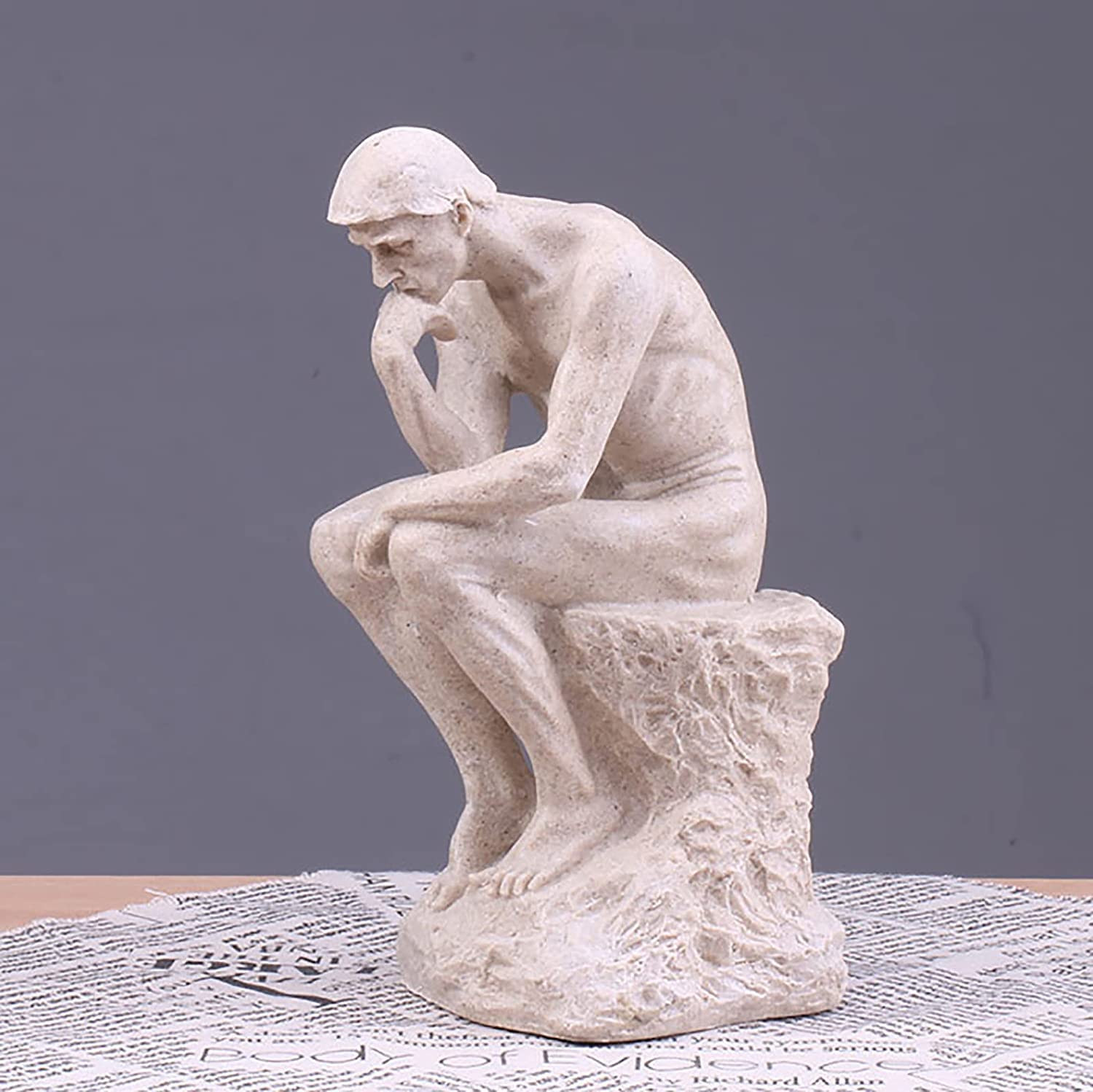 Amazon.co.jp: 樹脂像the thinker collectible、有名な思考男彫刻