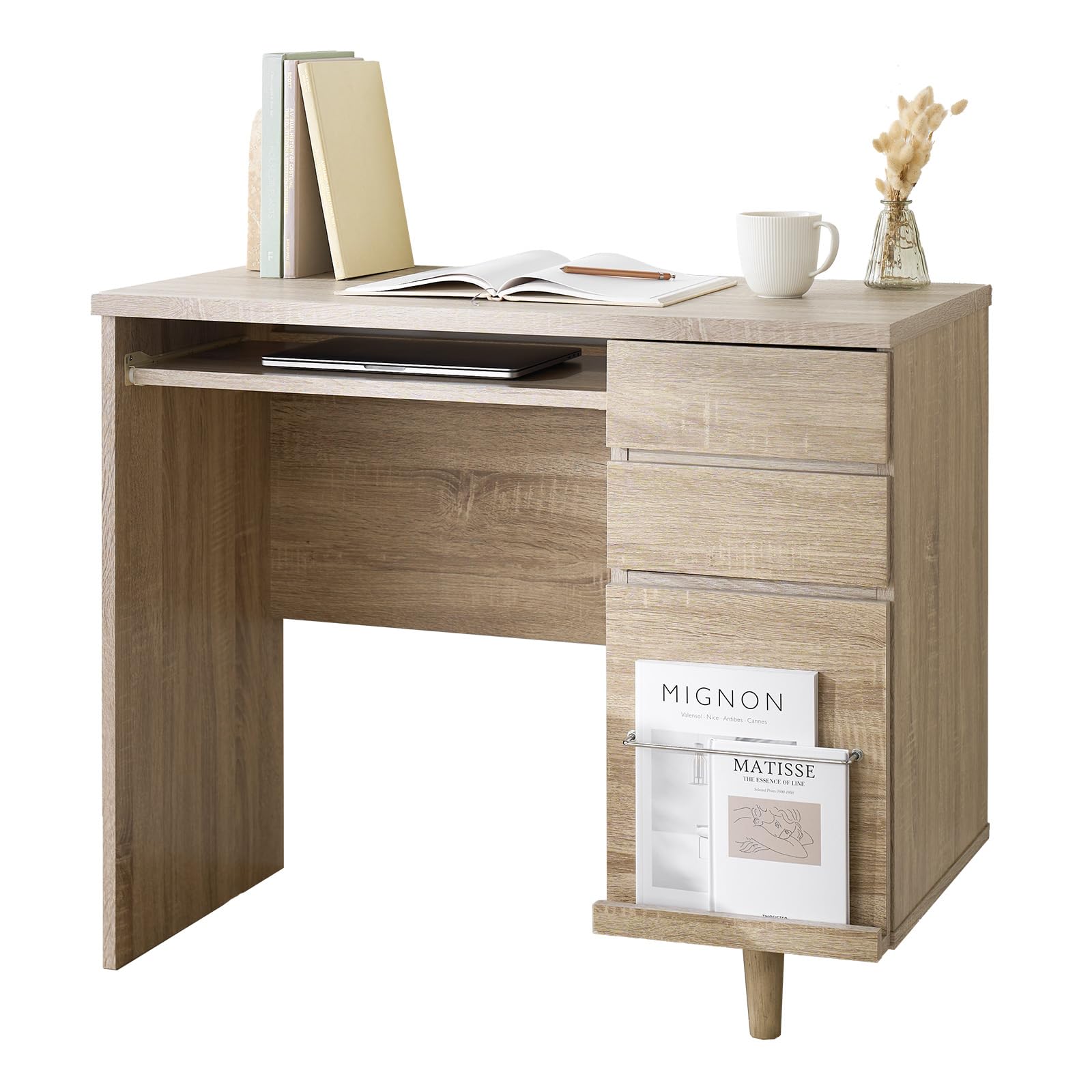 Amazon.co.jp: LOWYA ロウヤ デスク パソコンデスク 学習机 勉強机 幅