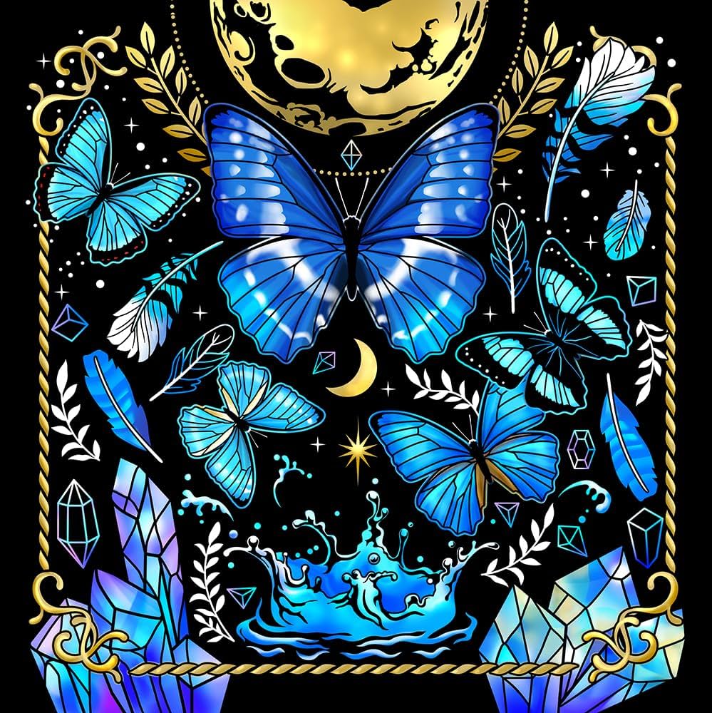 心がやすらぐスクラッチアート ときめく花と蝶のファンタジー : Amazon