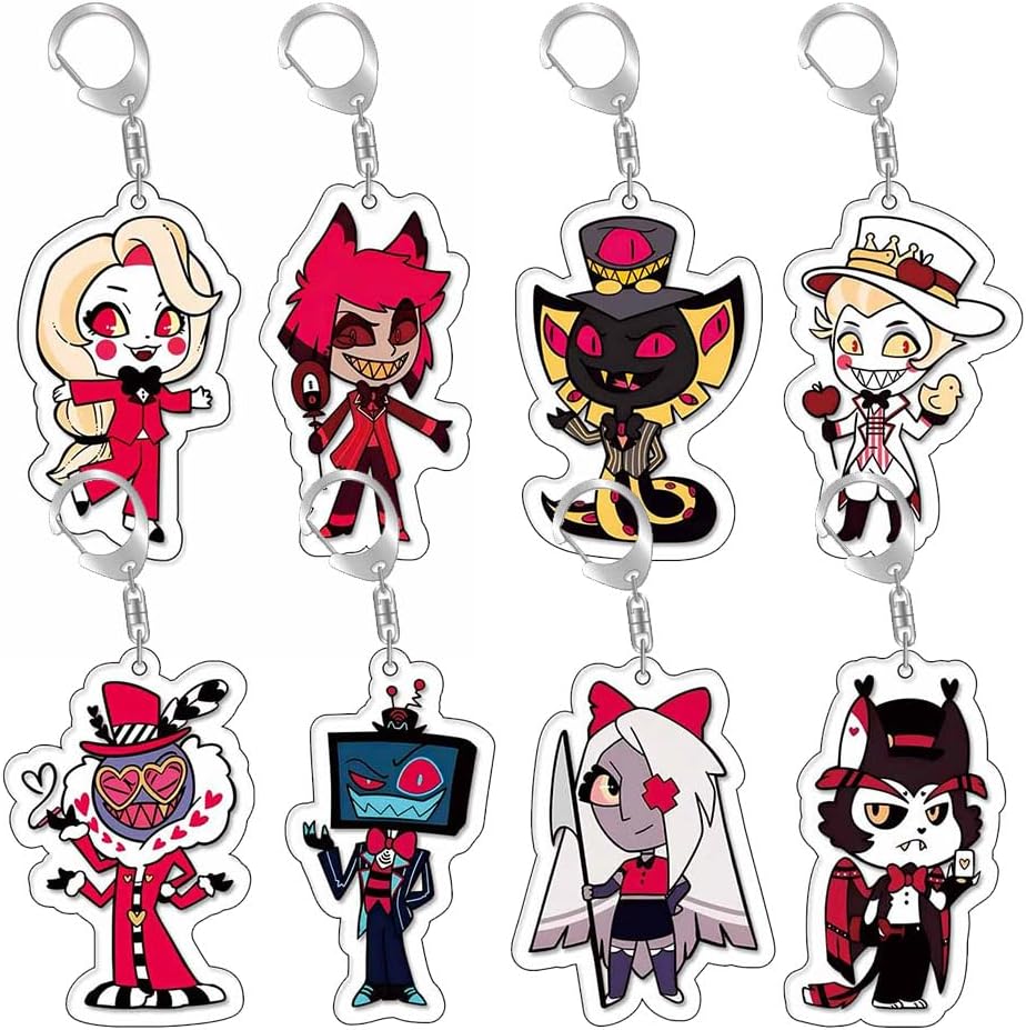 ハズビンホテルルシファーアラスターバレンタインアクキーキーチェーン