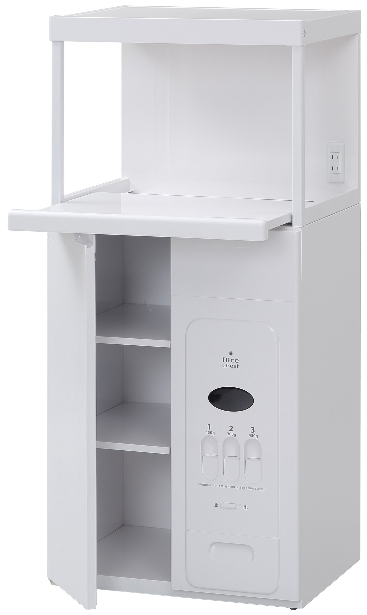 Amazon｜[エムケー精工] レンジ台 (米びつ) 米容量30kg 幅57cm 【日本