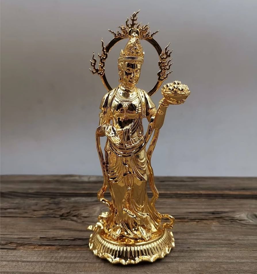 Amazon｜仏像 堅牢地神（地天）立像 銅像 総高16cm｜仏像 オンライン通販