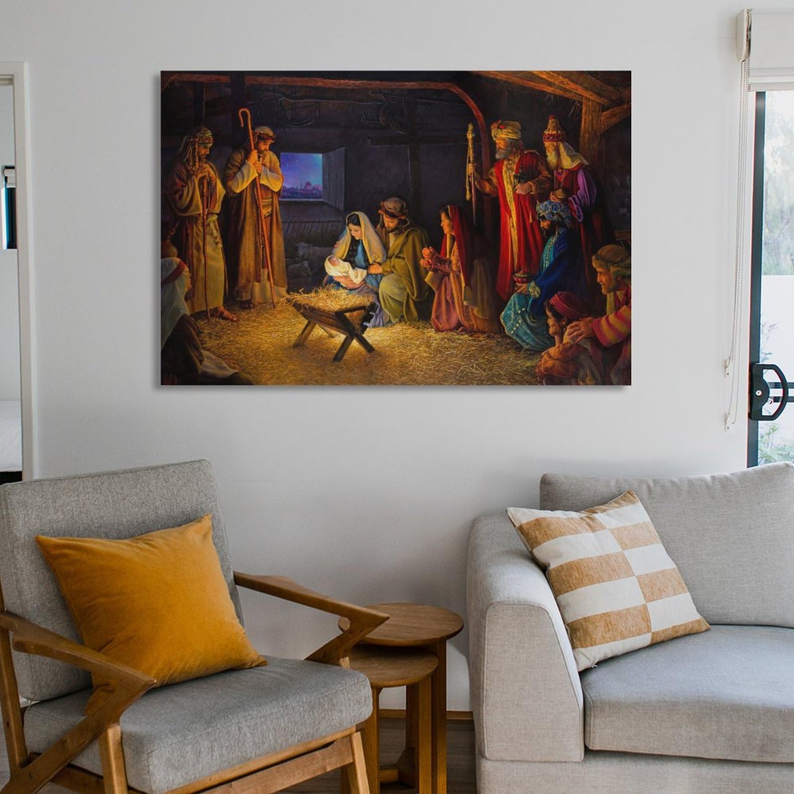 Amazon.co.jp: JESUS CHRISTイエス キリスト 聖誕祭 絵画タペストリー