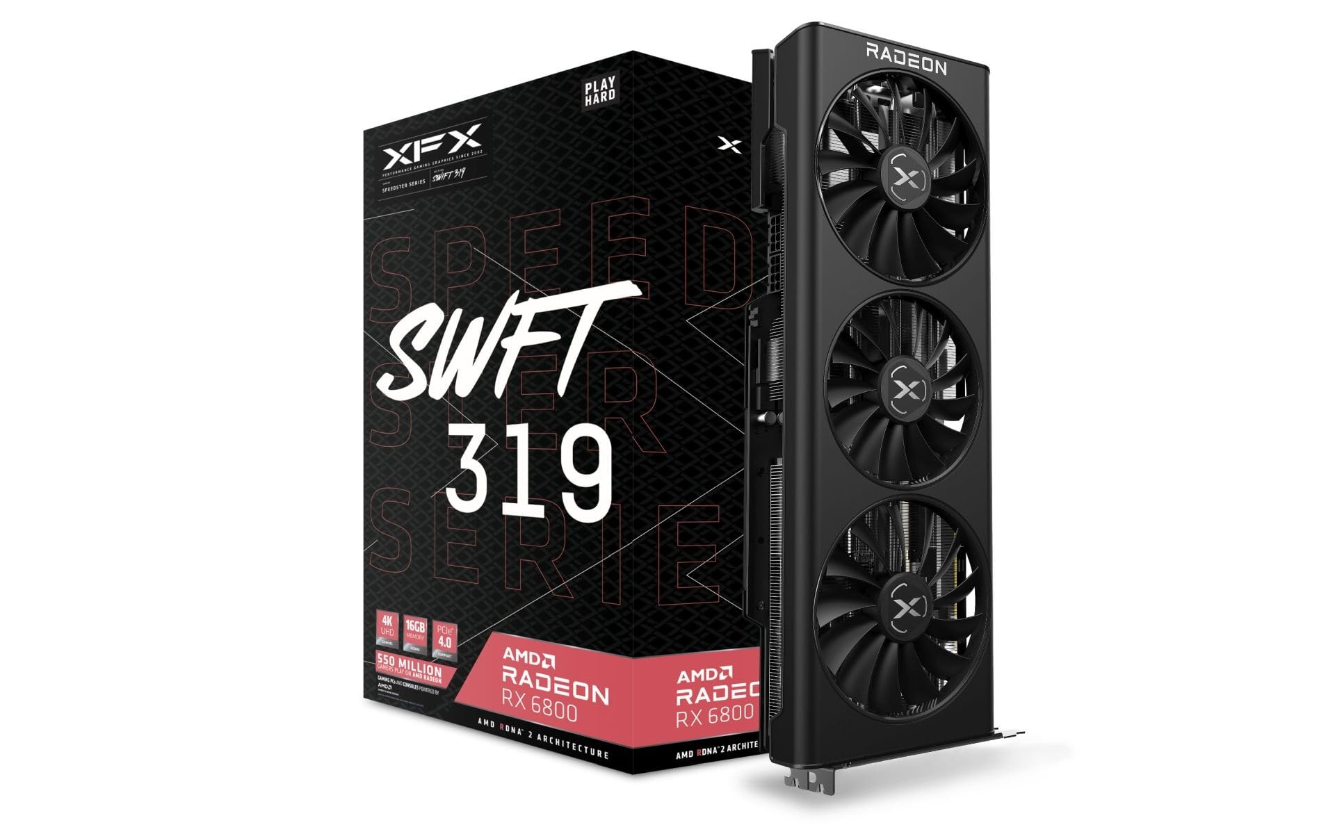 Amazon.com: XFX Speedster SWFT319 AMD Radeon RX 6800 Gaming
