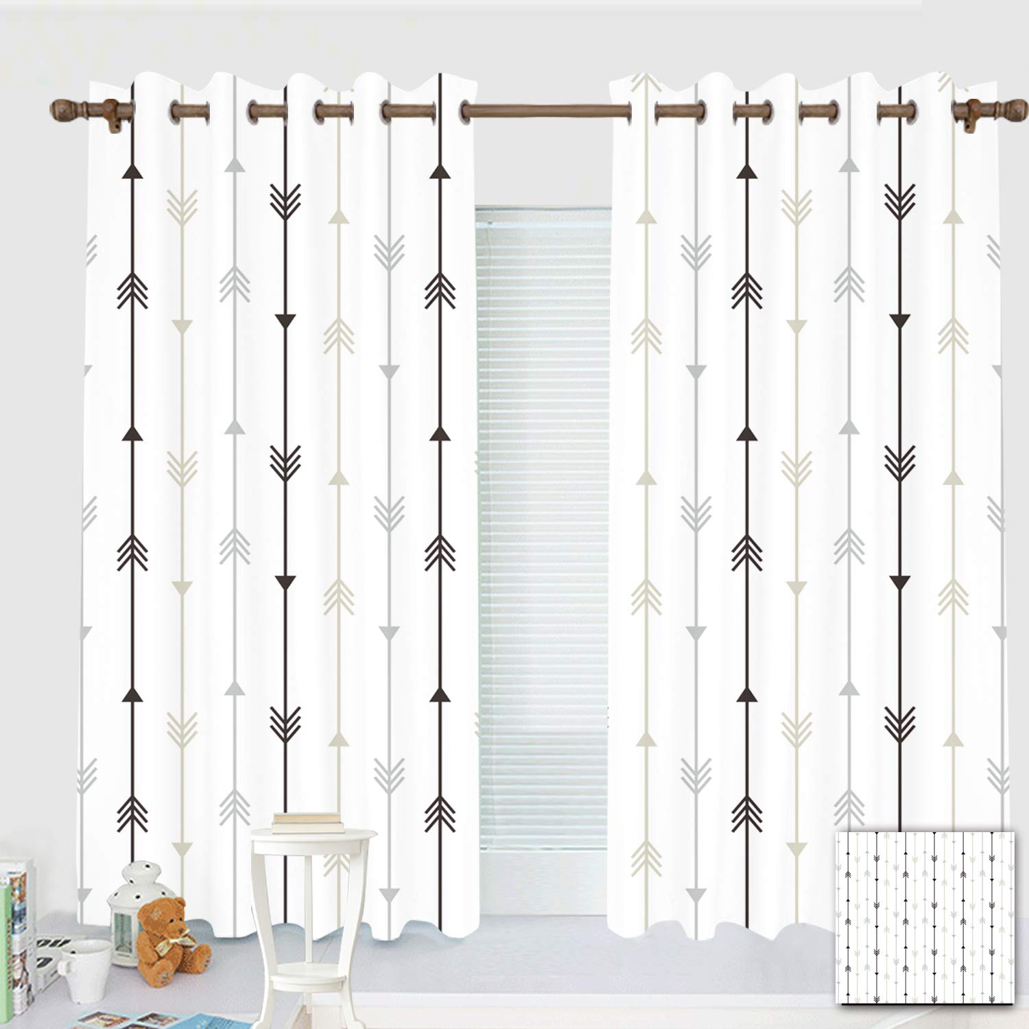 Amazon｜ZXAWT カスタムデザインカーテン/グロメットトップ遮光