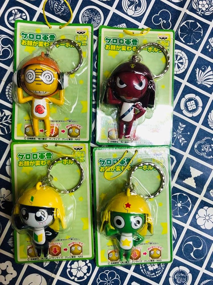 Amazon.co.jp: ケロロ軍曹 お顔変わるキーホルダー 4点セット