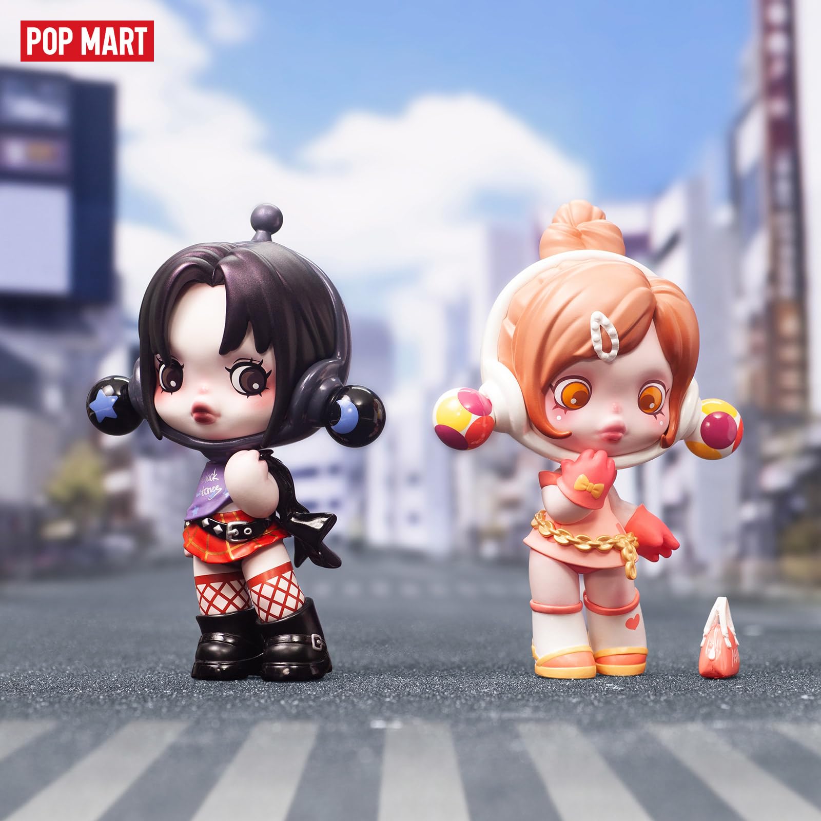 POP MART SkullPanda bjd 大崎 ナナ コマツ BJD 2点 POP MART