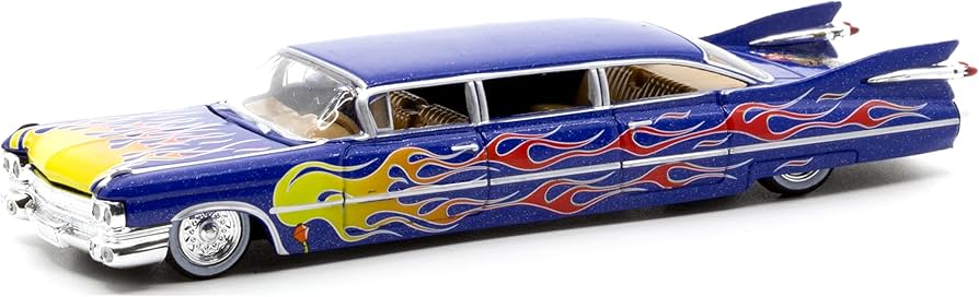 1959 Series 62 Limousine Blue Metallic with Flames The Tiki Daddy