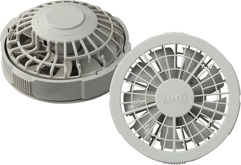 Amazon.co.jp: FAN2200G 空調服 ﾜﾝﾀｯﾁﾌｧﾝ ｸﾞﾚｰ(2個入) : ホーム＆キッチン