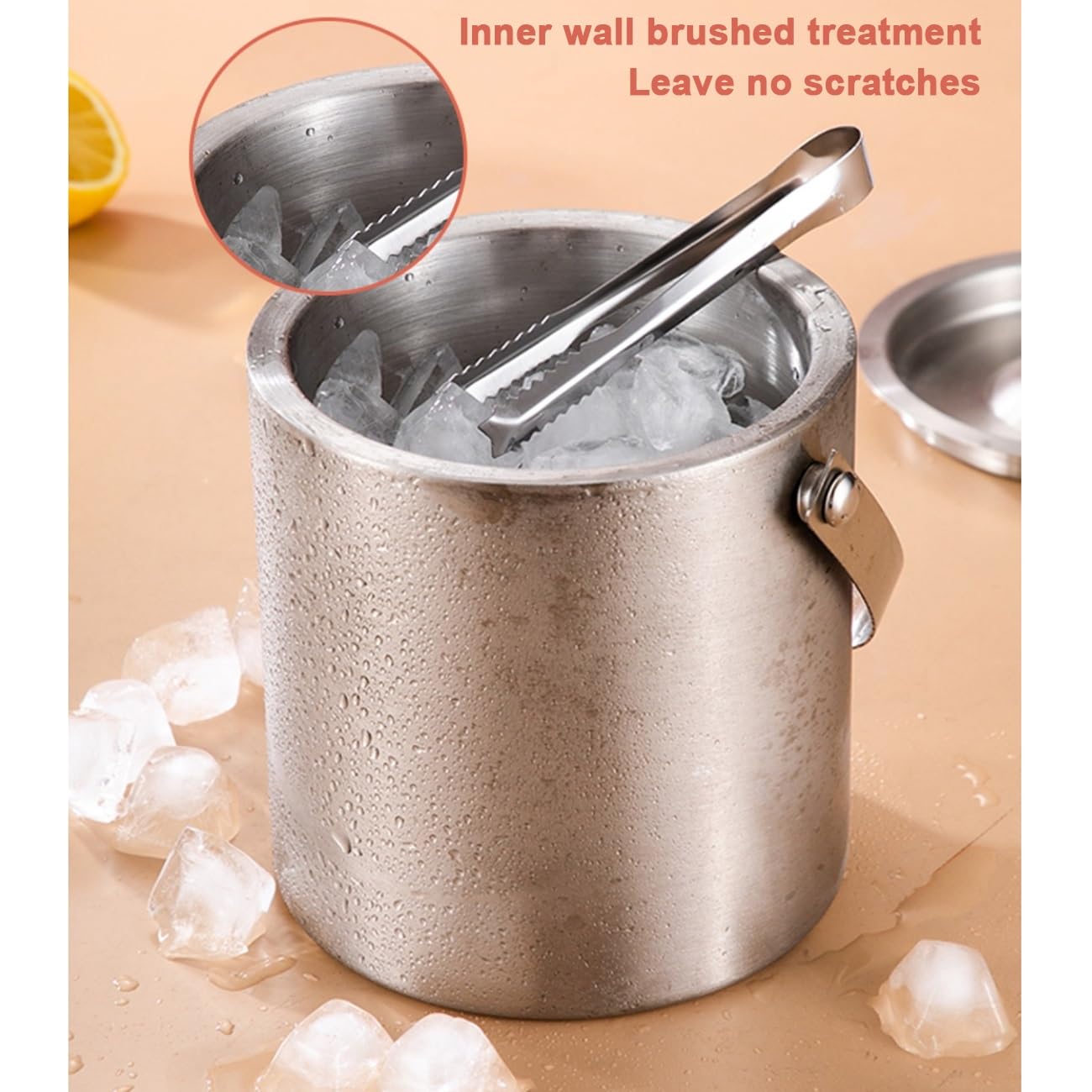 Amazon｜ステンレス製アイスペール 氷入れ ポータブル断熱アイス