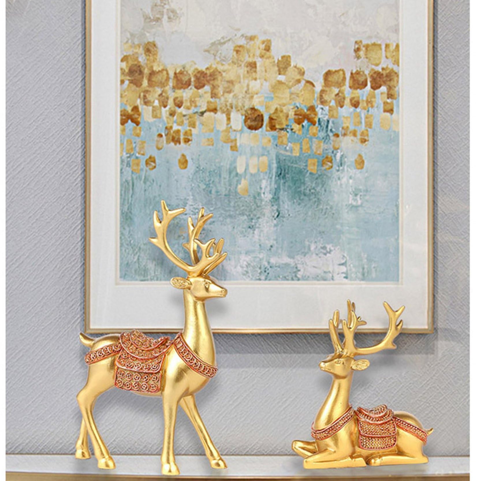 Amazon.co.jp: 鹿の置物 風水 金運アップ 財運 招財 厄除け お守り