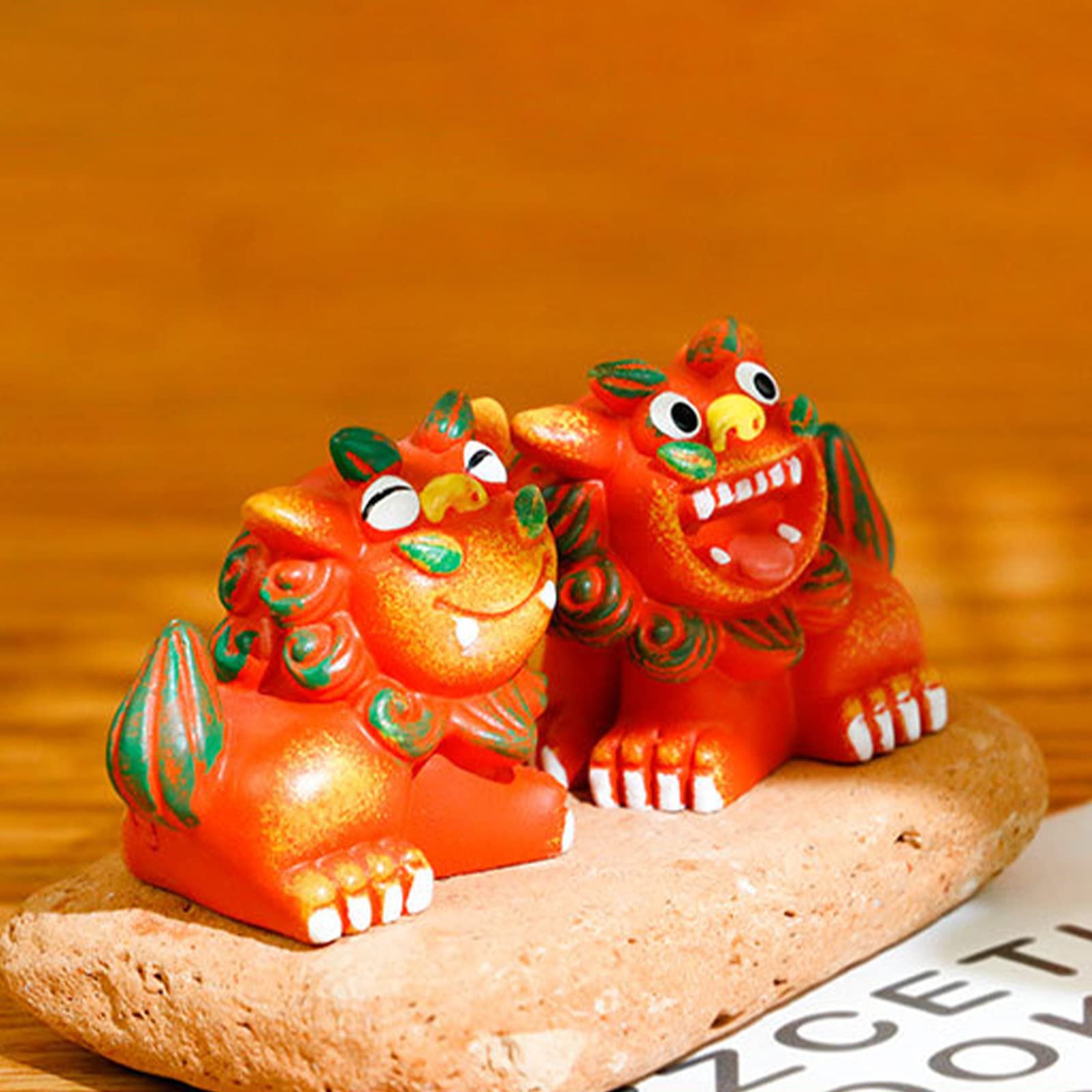 Amazon.co.jp: OBOROZUKI シーサー 置物 オブジェ インテリア 雑貨