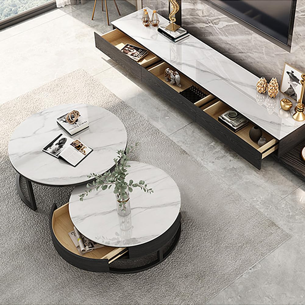 展示品イタリア Valdera「ALEX」センターテーブル 天然大理石 約46万