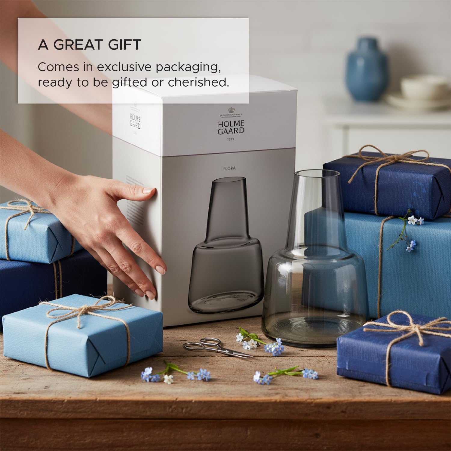 Amazon.co.jp: ホルムガード(Holmegaard) フローラ ベース 24cm