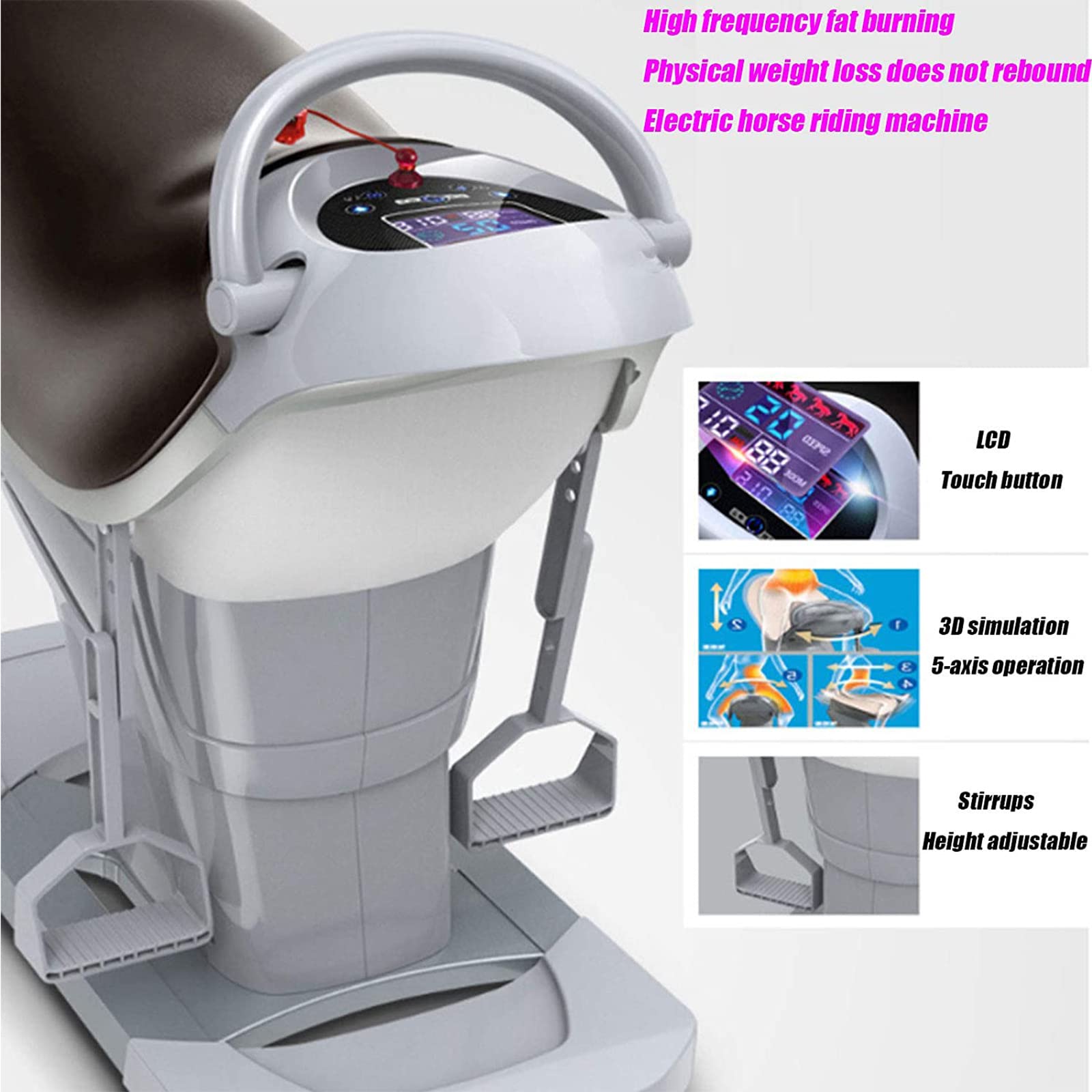 Amazon | 電気乗馬マシン、家庭用フィットネス機器、脂肪燃焼および