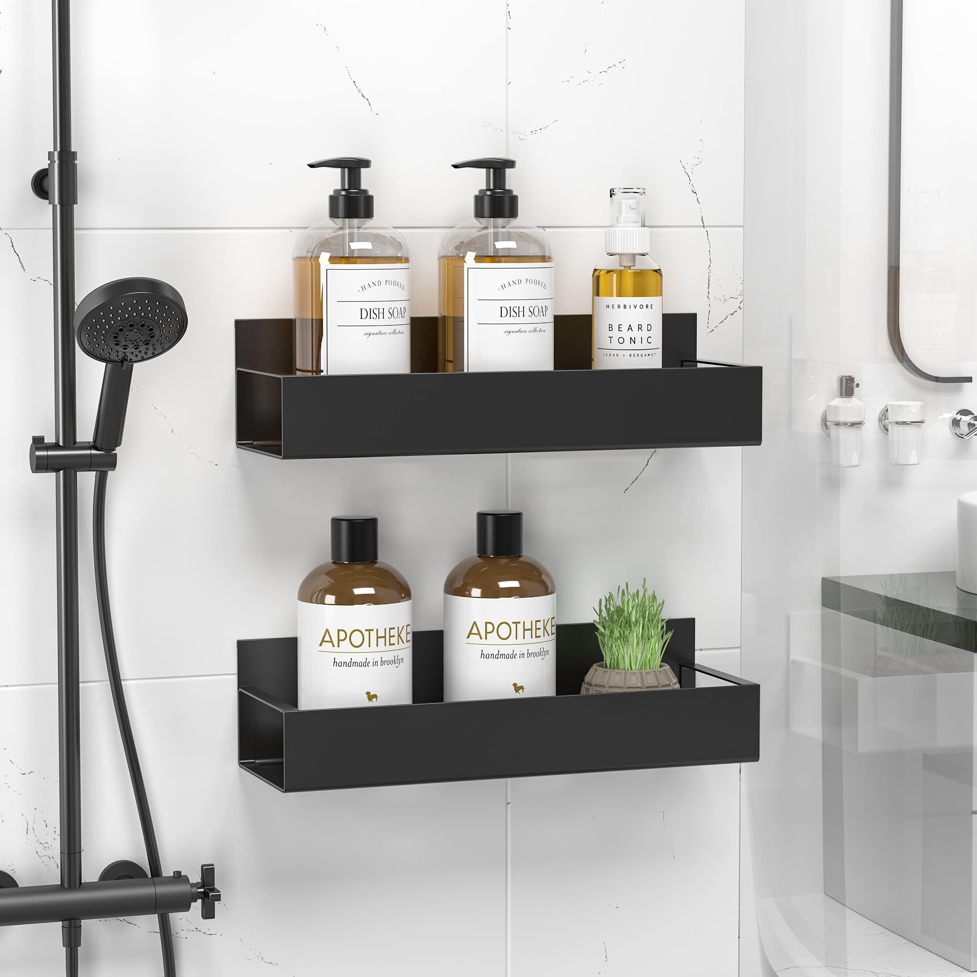 Amazon｜Orimade 浴室用ラック マグネット お風呂 ブラック 約W29.5