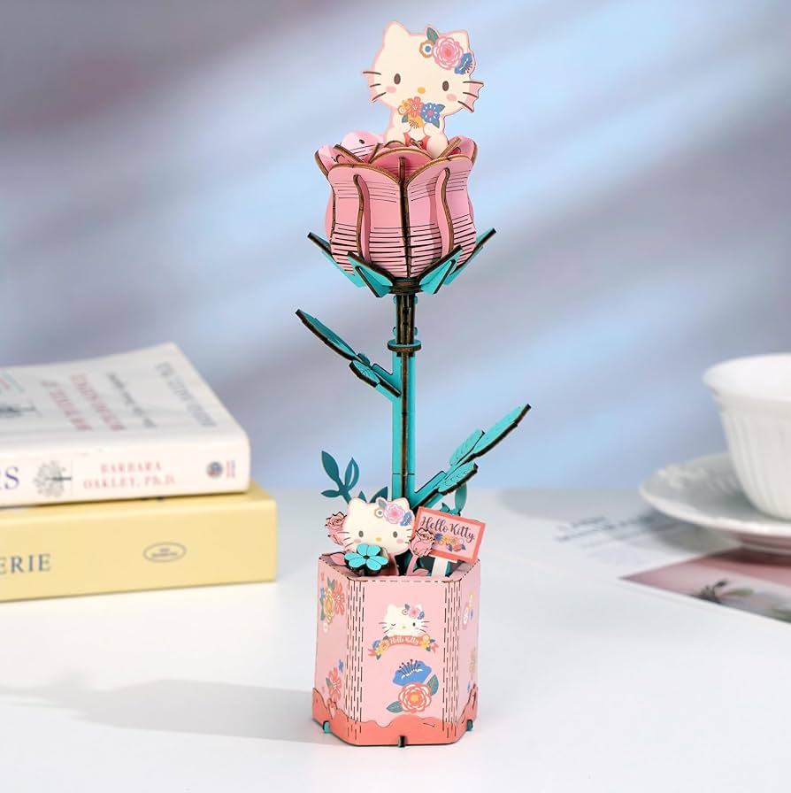 Amazon.com: Hands Craft Hello Kitty and Friends Pink Rose 3D