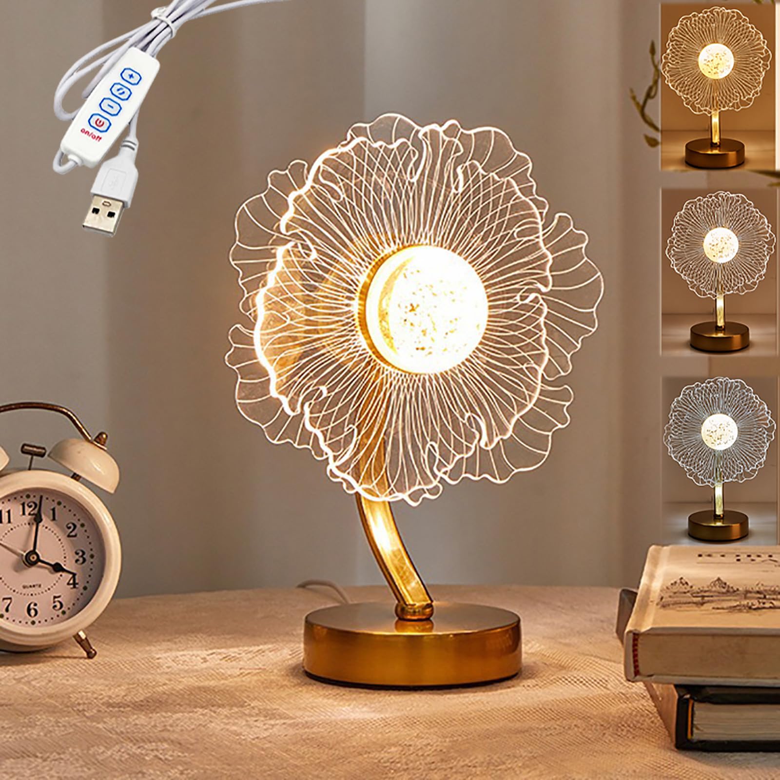 Amazon.co.jp: 間接照明 フラワー テーブルランプ コードレス おしゃれ