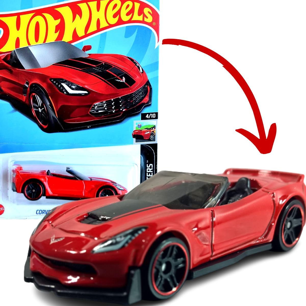 Amazon.com: Hot Wheels Corvette C7 Z06 Convertible, HW Roadsters 4