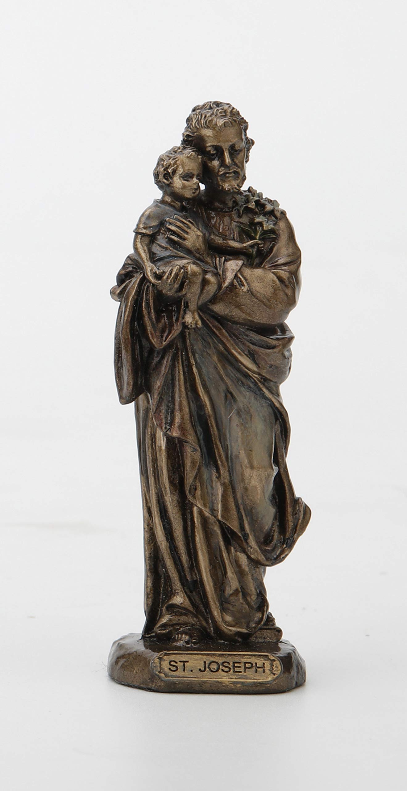 Amazon.com: Veronese Design 3 3/8 Inch Saint Joseph Cast Resin