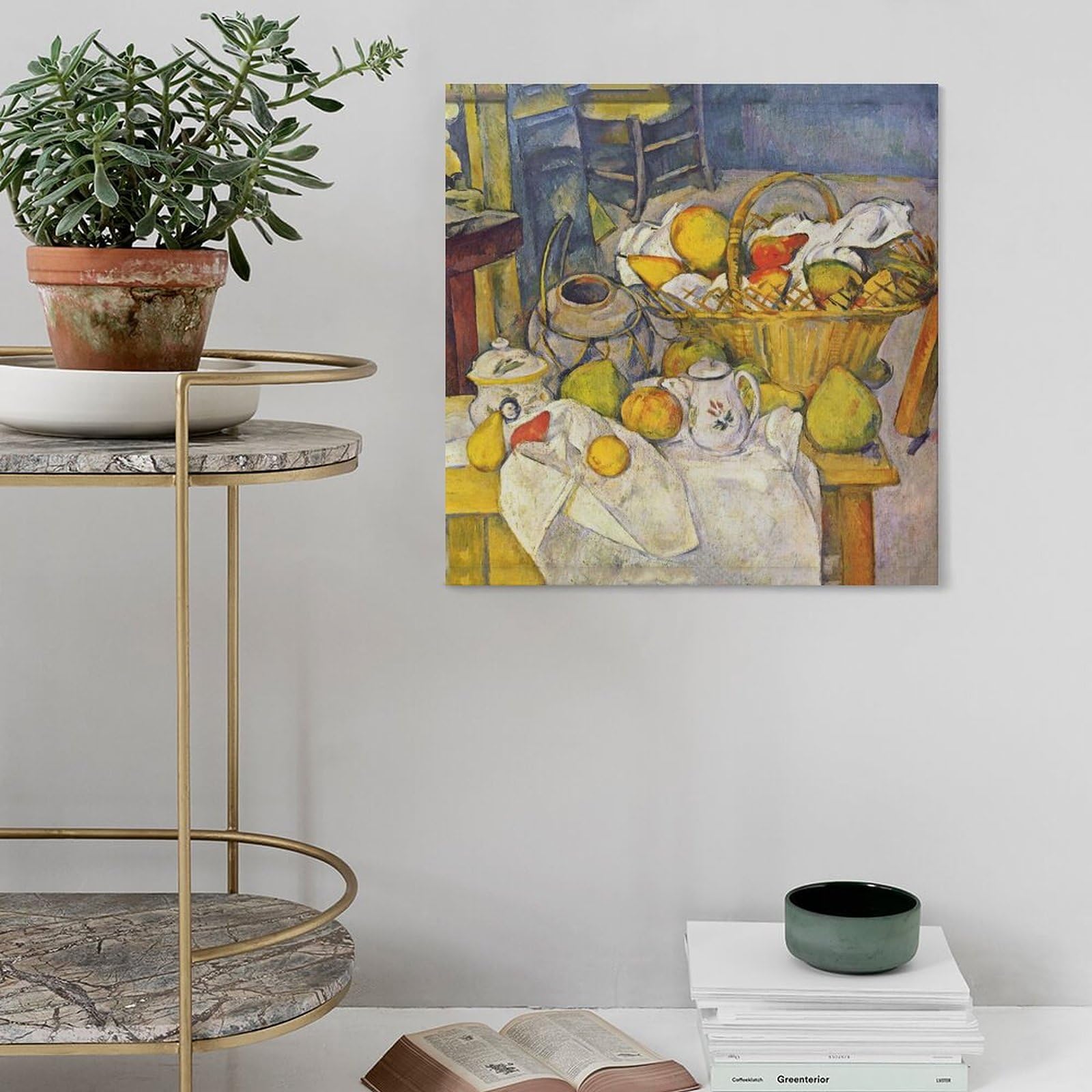 Amazon.co.jp: Paul Cézanneポール・セザンヌ《果物籠のある静物