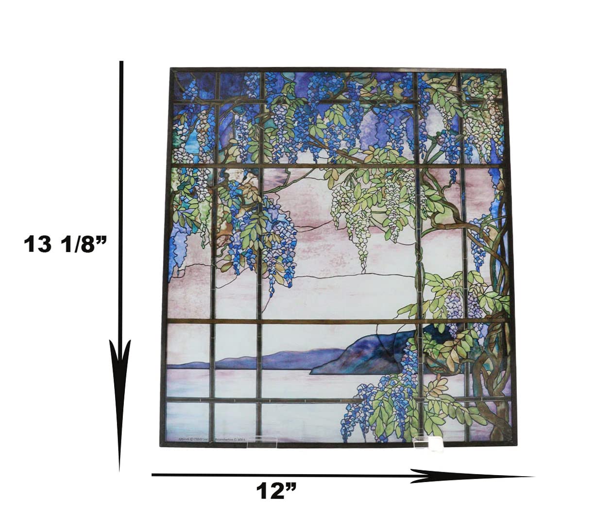 Amazon.co.jp: Ebros Louis Comfort ティファニー 風景 ウィンドウ