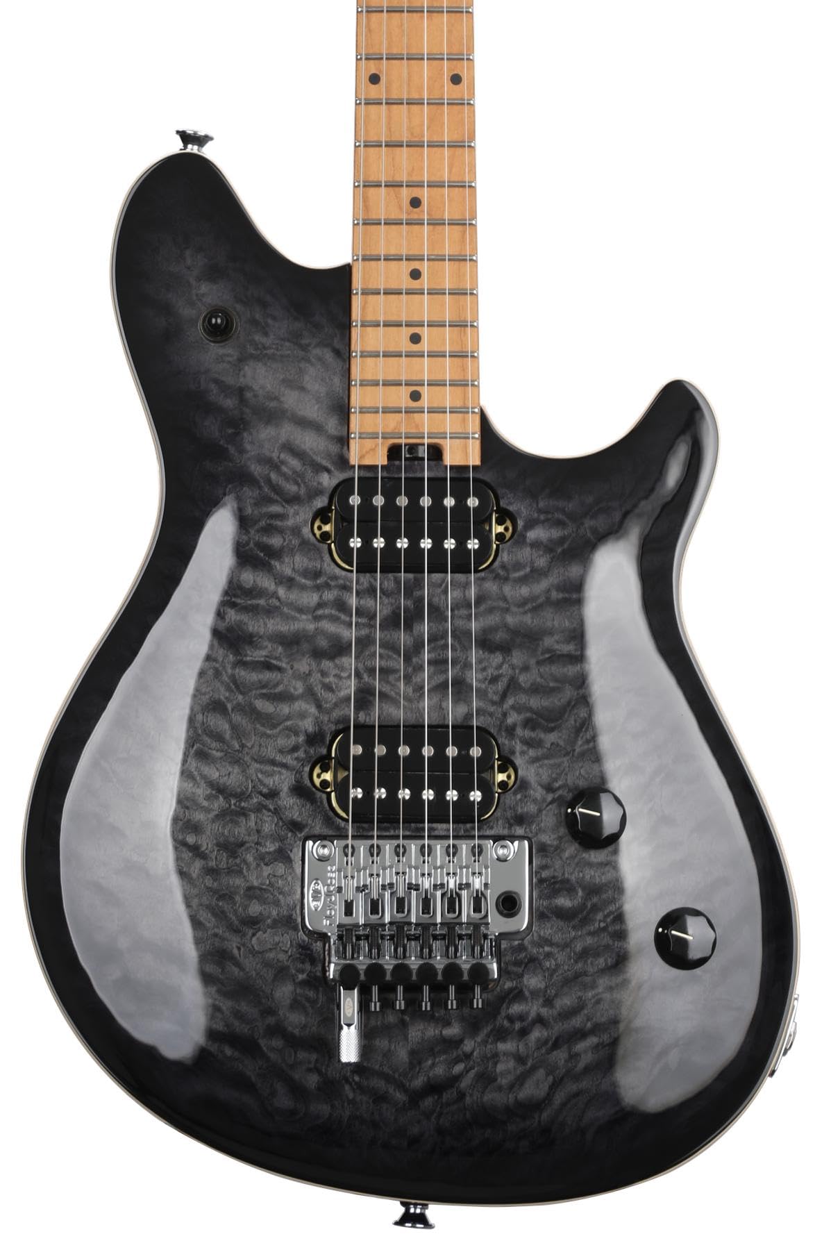 Amazon | EVH/Wolfgang Special QM Baked Maple Fingerboard Charcoal