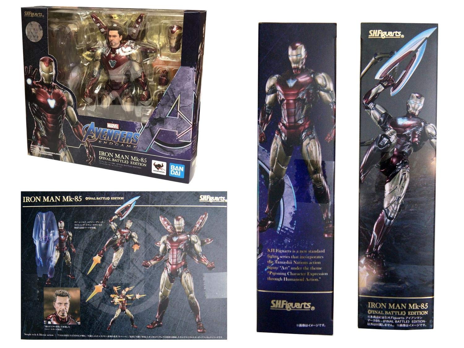 Amazon.com: TAMASHII NATIONS - Avengers: Endgame - Iron Man Mk. 85