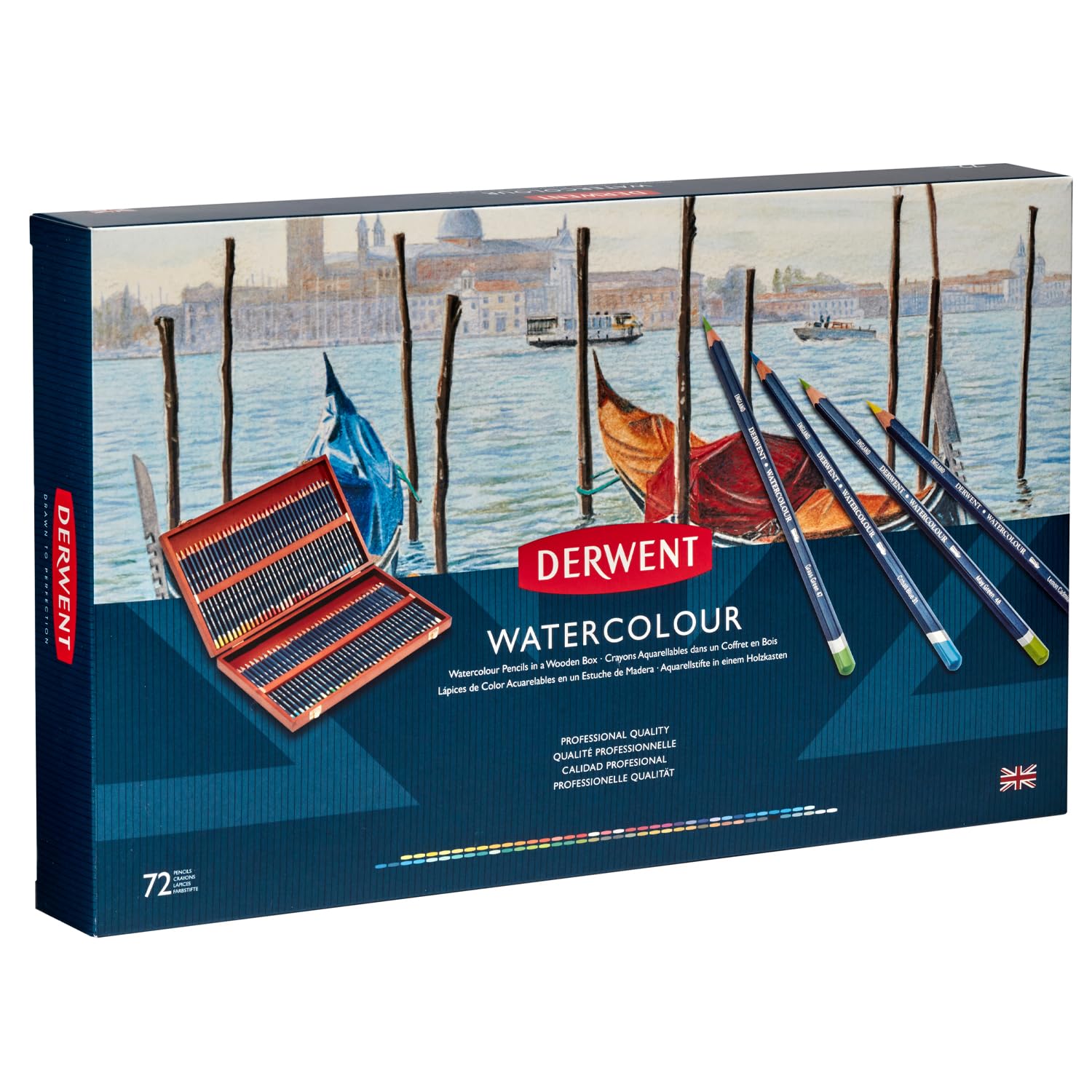 Amazon | ダーウェント 水彩 色鉛筆 ウォーターカラーペンシル 72色