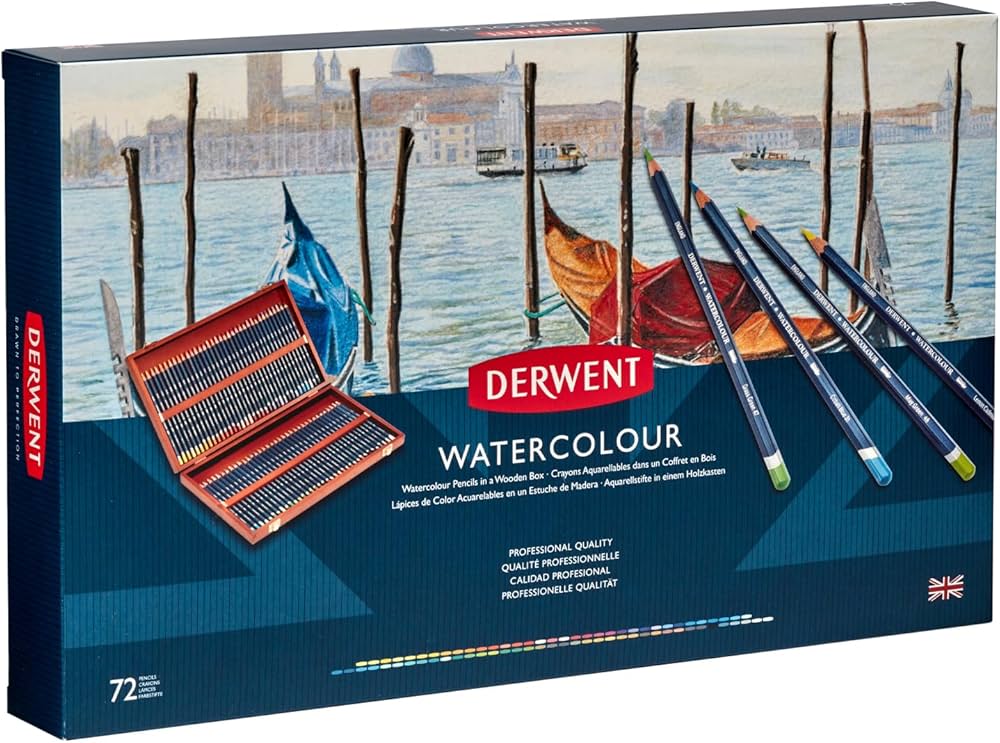 Amazon | ダーウェント 水彩 色鉛筆 ウォーターカラーペンシル 72色