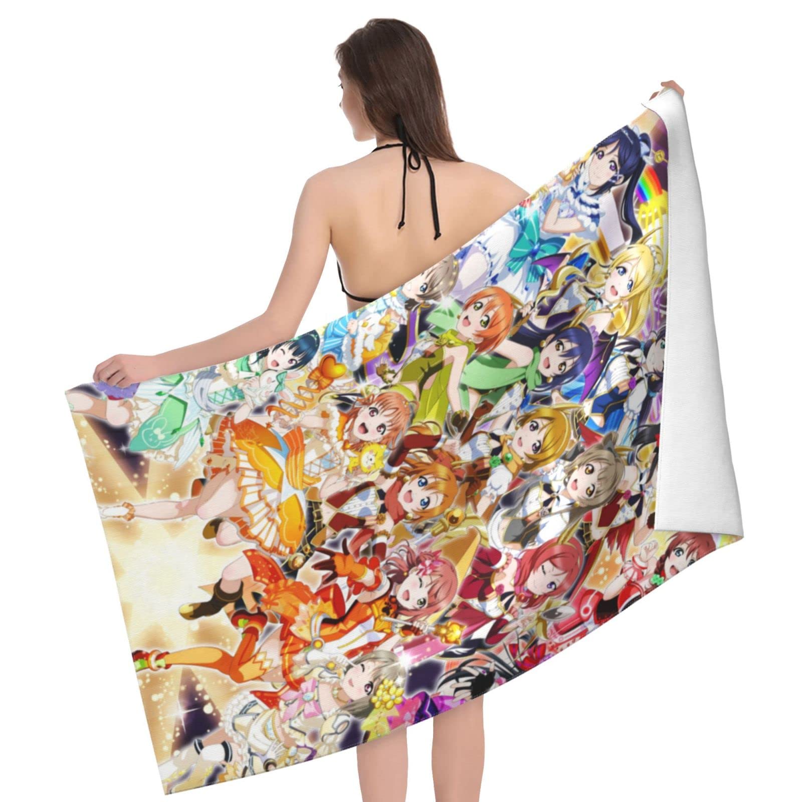 Amazon｜ラブライブ！ バスタオル マイクロファイバー 吸水 速乾 耐久