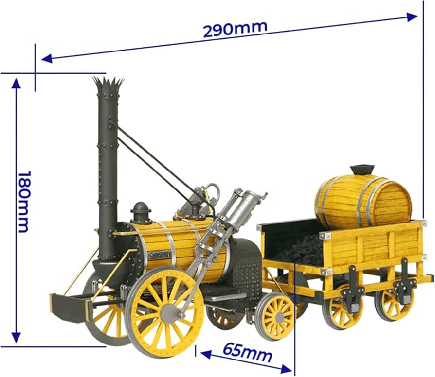 Amazon | 木製模型キット 蒸気機関車 ロケット号（ヨーク鉄道博物館