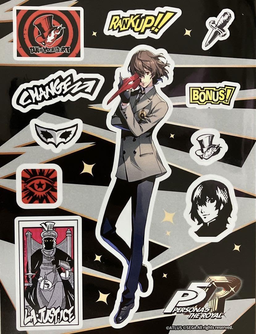 ペルソナ5 ザ・ロイヤル 楽天コレクション メタル風缶バッチ 明智吾郎