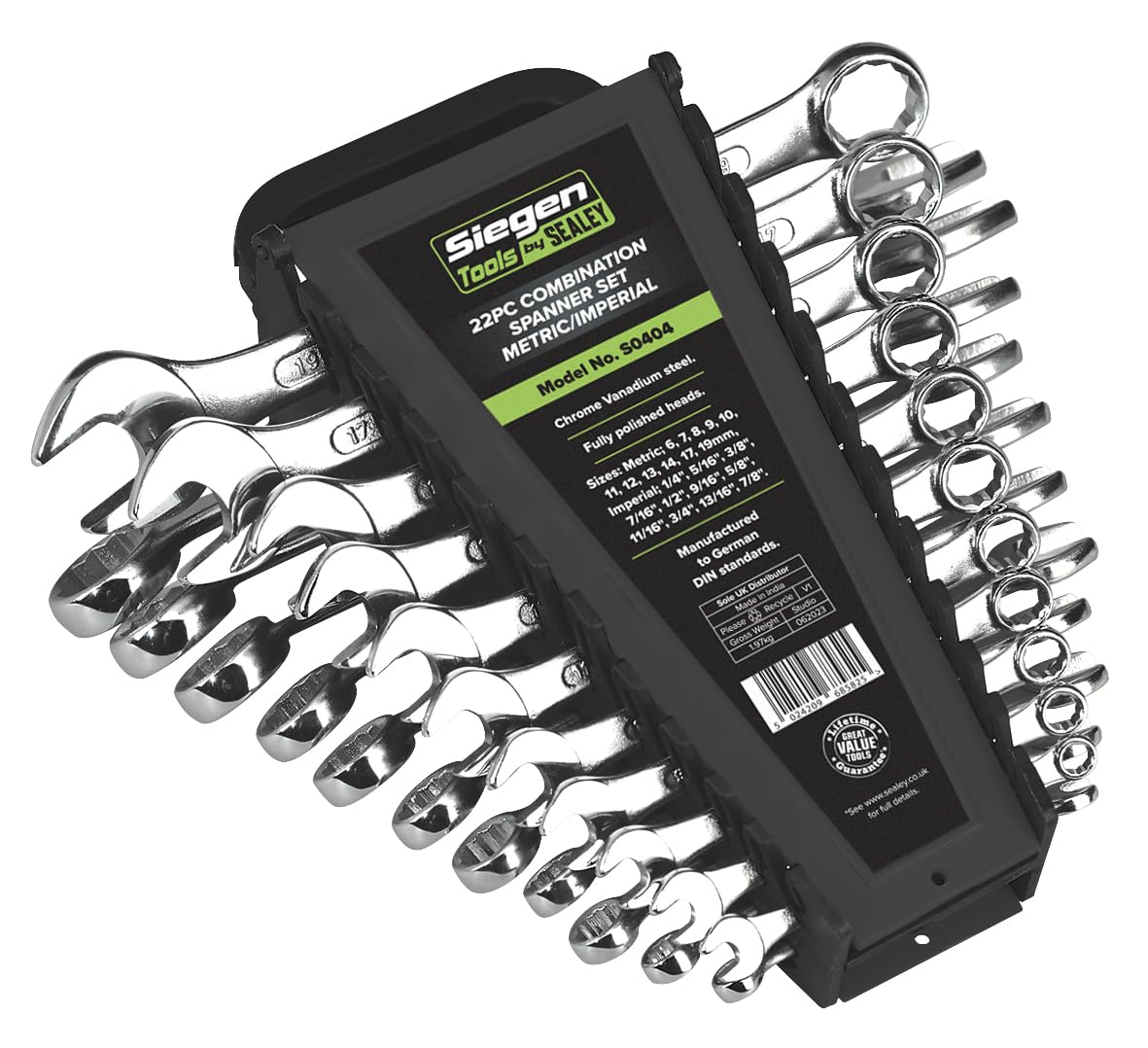 Amazon | Siegen S0404 コンビネーションスパナセット 22点 メートル