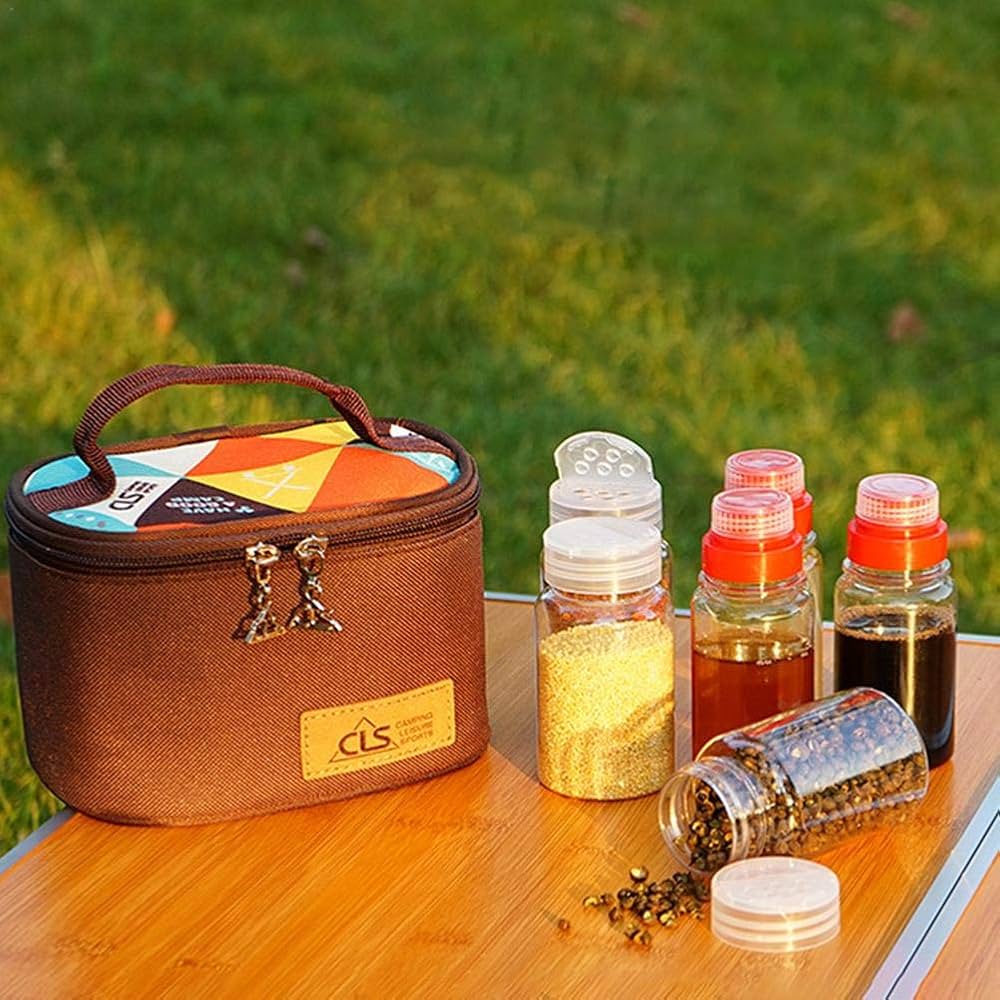 Amazon.co.jp: 薬味入れセット アウトドア 調味料ケース 調味料ボトル