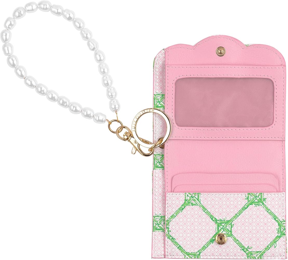 Amazon.com: Lilly Pulitzer Snap ID Card Case, Cute Keychain Wallet