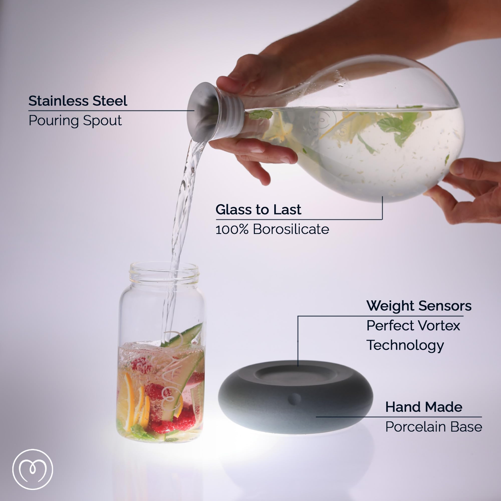 Amazon.co.jp: MAYU スワール 構造化水器 1.5リットル ガラス