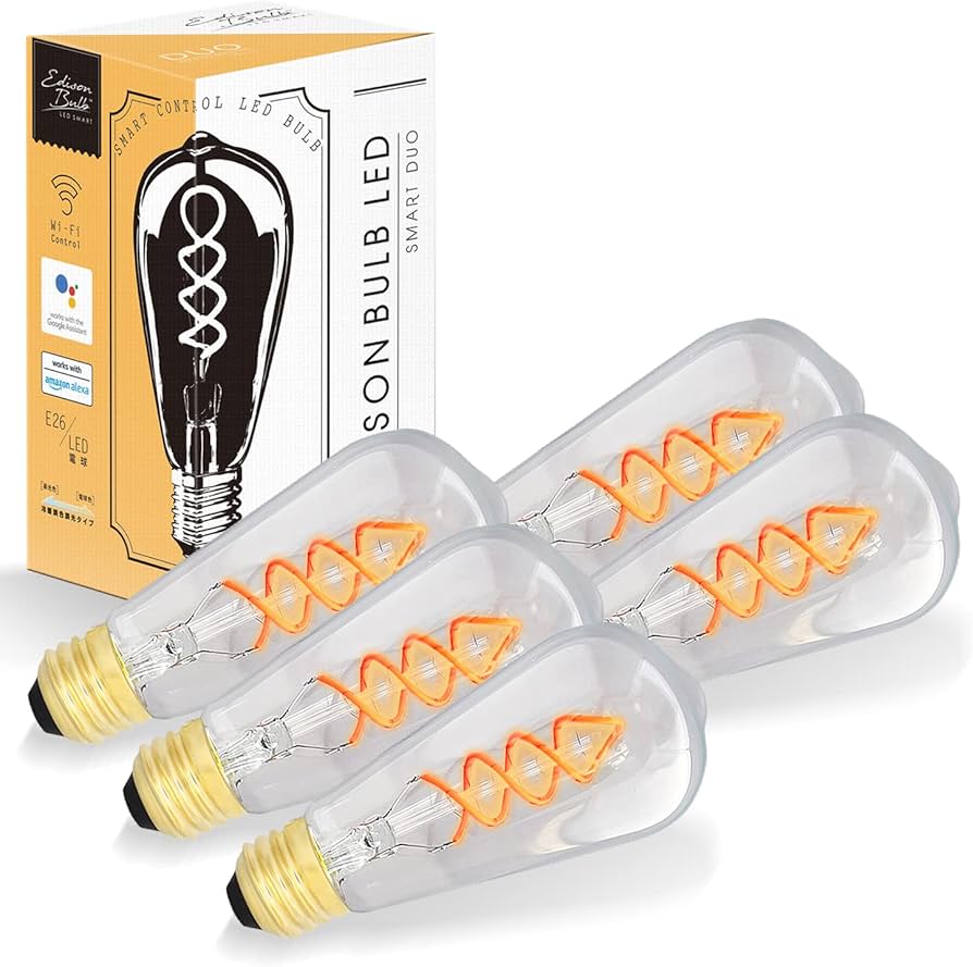 Amazon.co.jp: エジソンバルブLEDスマート E26 レトロなスマート電球