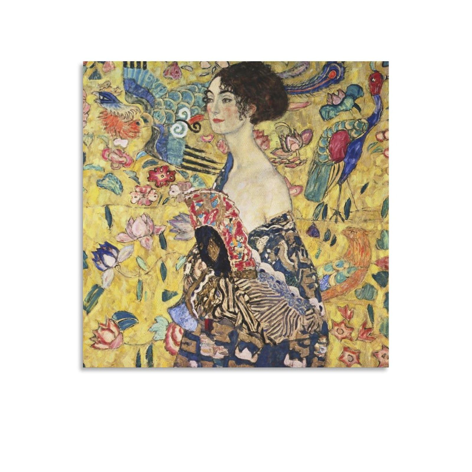 Amazon.co.jp: Gustav Klimtグスタフ・クリムト《扇を持つ女（1917