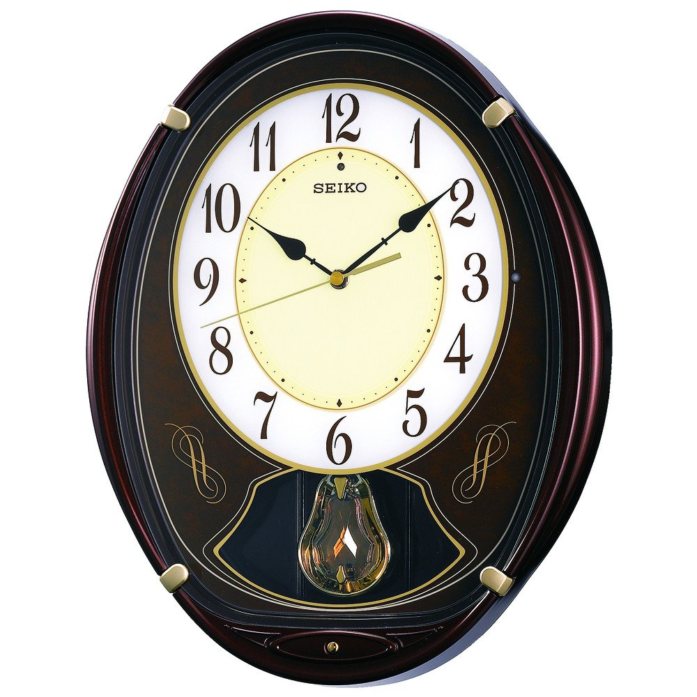 Amazon.co.jp: セイコー クロック 掛け時計 電波 アナログ 6曲