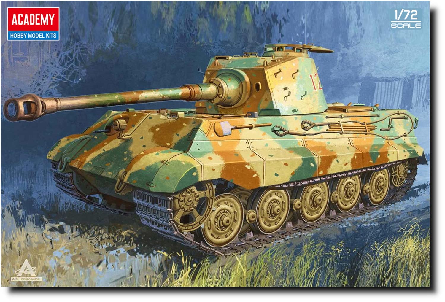 Amazon.com: ACADEMY German King Tiger Henschel Turrett, Scale 1/72