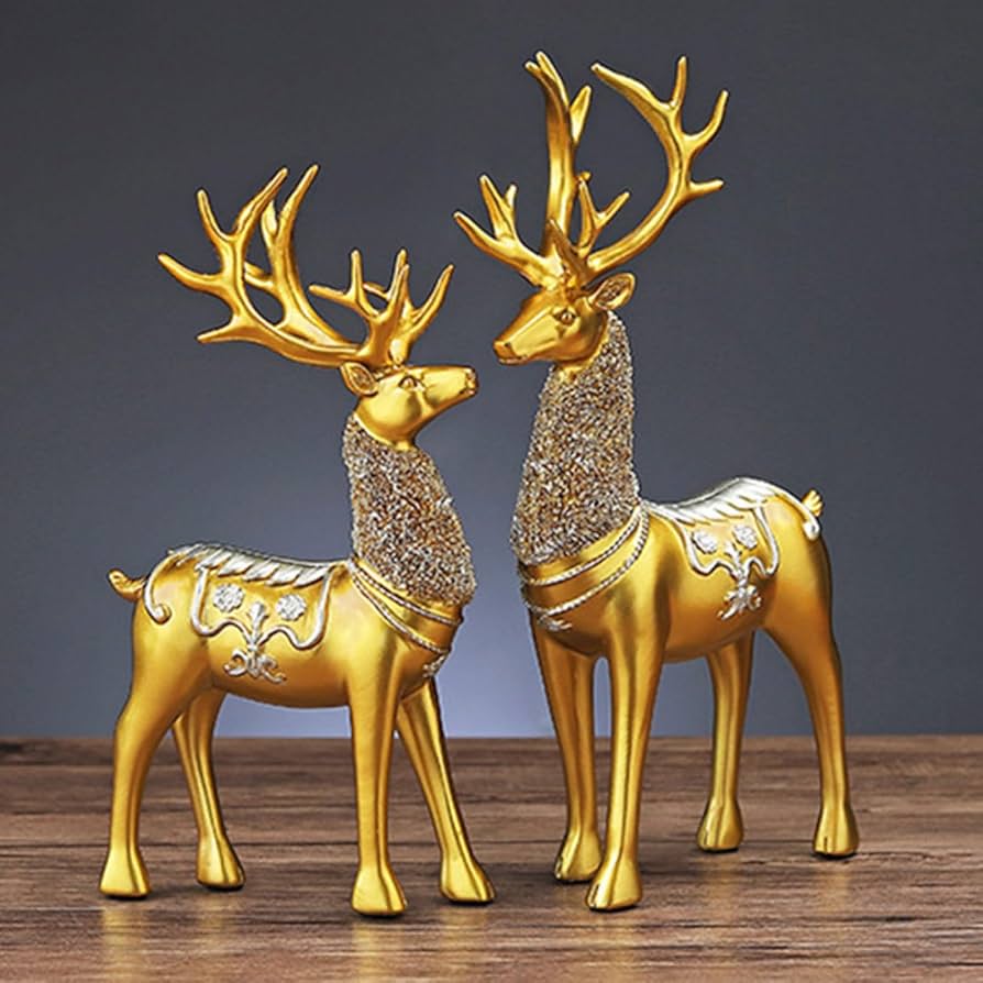 Amazon.co.jp: [dhiuebc] 鹿 置物 アンティーク クラシック インテリア