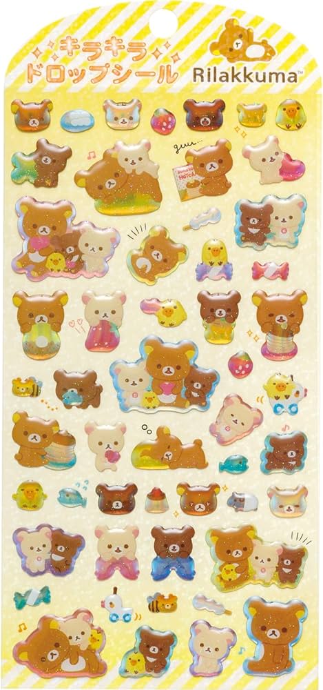 Amazon | サンエックス(San-X) リラックマ ドロップシール YE SE58403