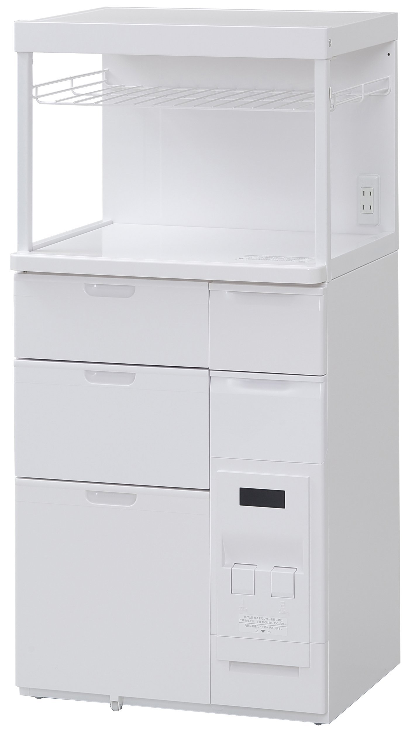 Amazon｜[エムケー精工] レンジ台 (米びつ) 米容量12kg 幅56.5cm