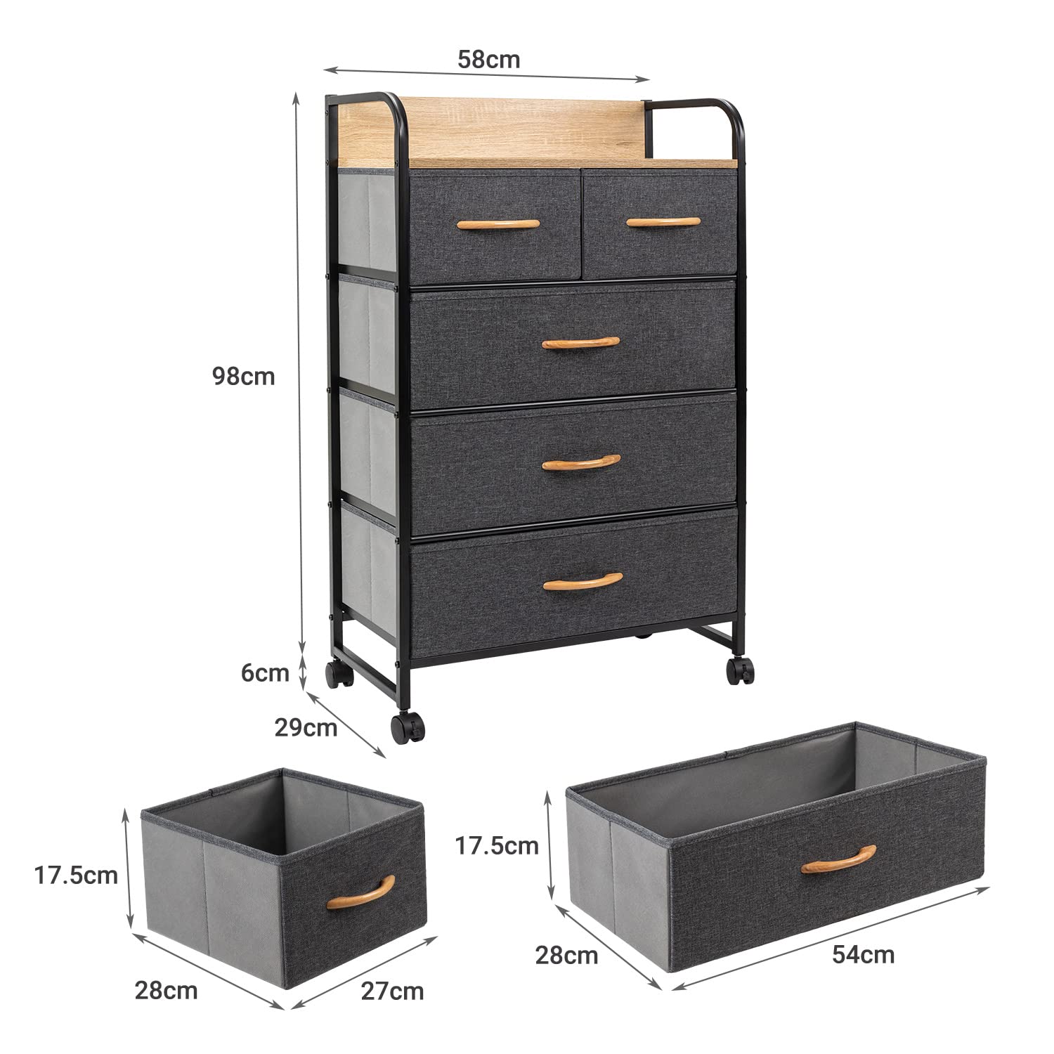 Amazon｜チェスト 収納 タンス 引き出し収納 グレー ロック可能な