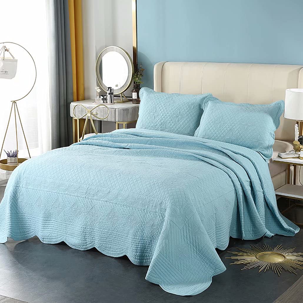 Amazon｜ベッドカバー 3点セット キルト ダブル セミダブル おしゃれ